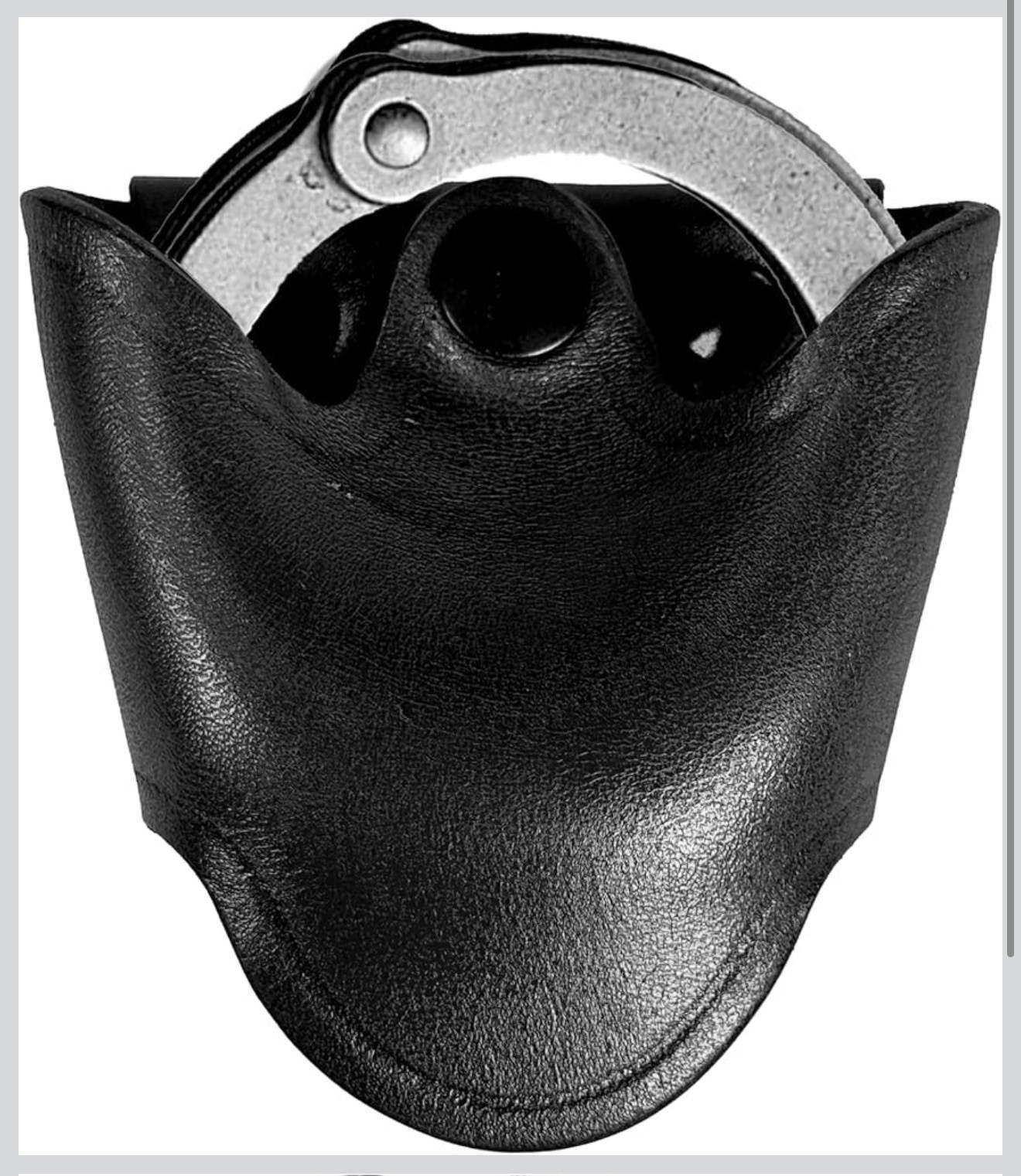 Handcuff Holster, Open Top Hand Cuff Holders for Duty Belt, Handcrafted Leath...