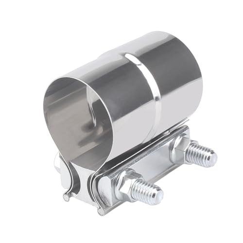 2.25 Inch Exhaust Clamp,Lap Joint Band Clamp,304 Stainless Steel 2.25 inch