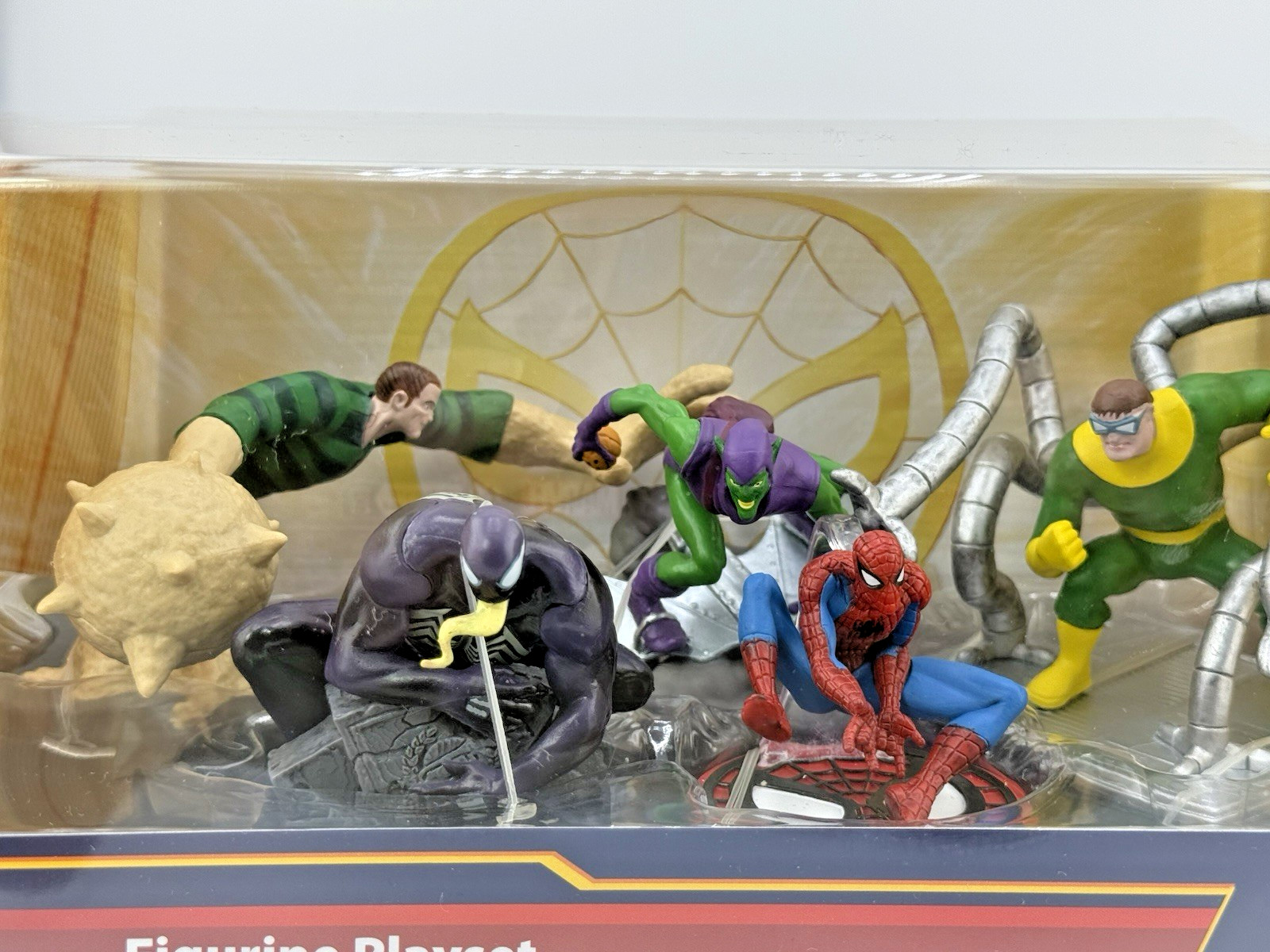 Marvel Spider-Man Figurine Playset Disney Store 5 Character Set NIB
