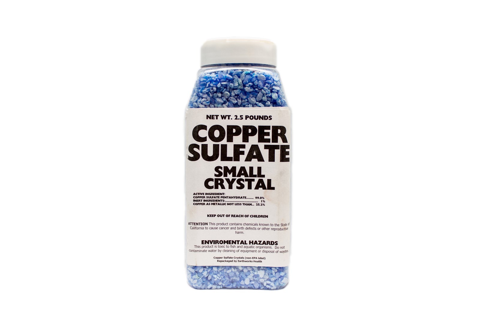 Copper Sulfate Crystals 2.5lb (SMALL CRYSTAL)