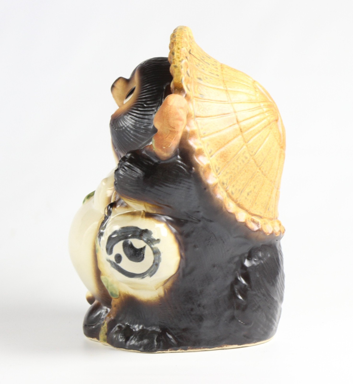 Shigaraki Ware Lucky Tanuki No. 9 Ceramic Raccoon Figurine
