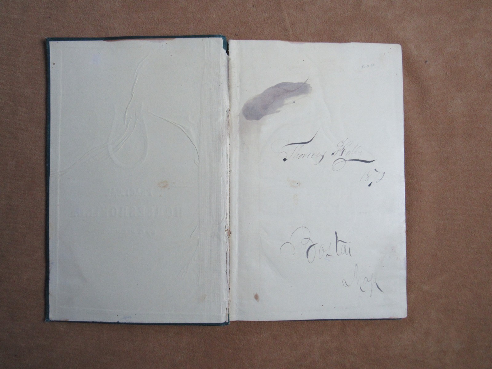 1872 Indian Wars Horseshoeing Farrier Book Custer Cavalry Era