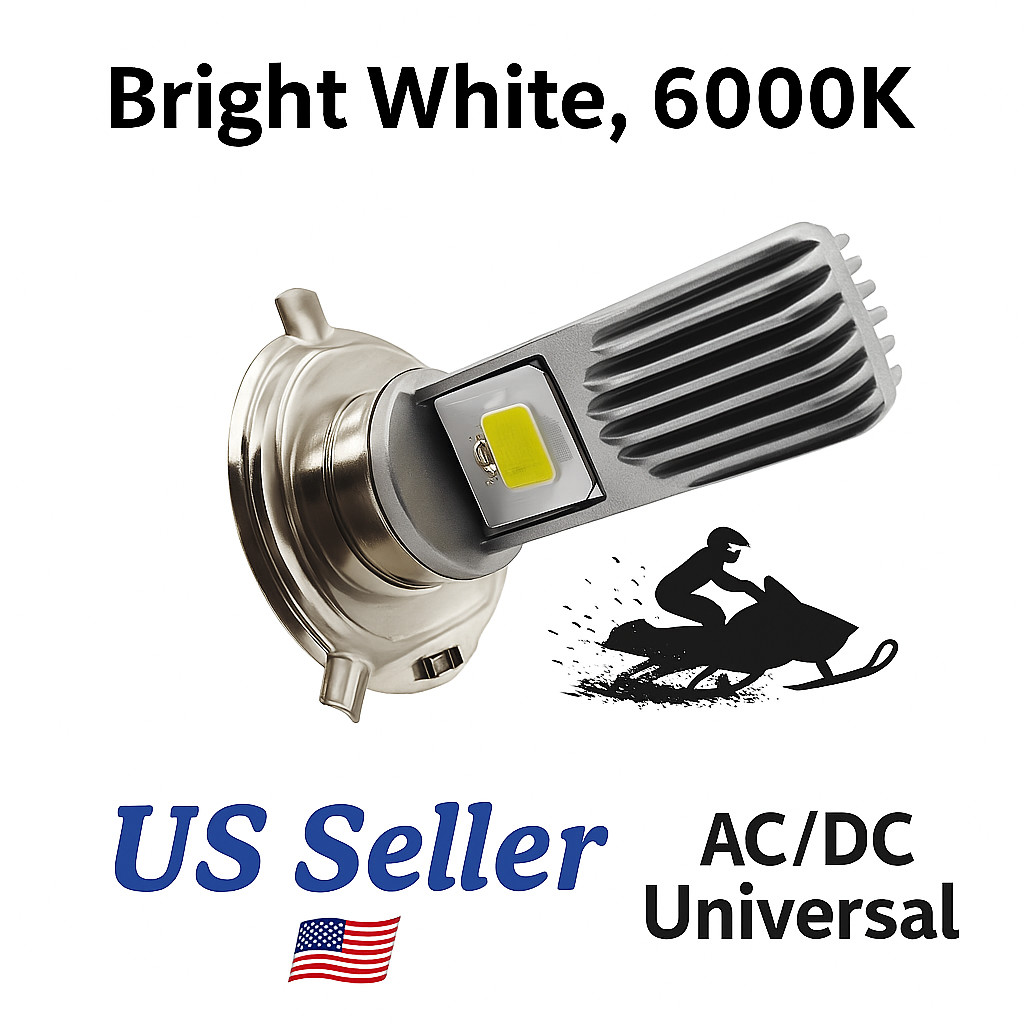 ❄️Ultra 12V LED Hi/Lo Bulb for Polaris Indy 350 400 440 XCR 500 SKS 1985–1992 ⬆️