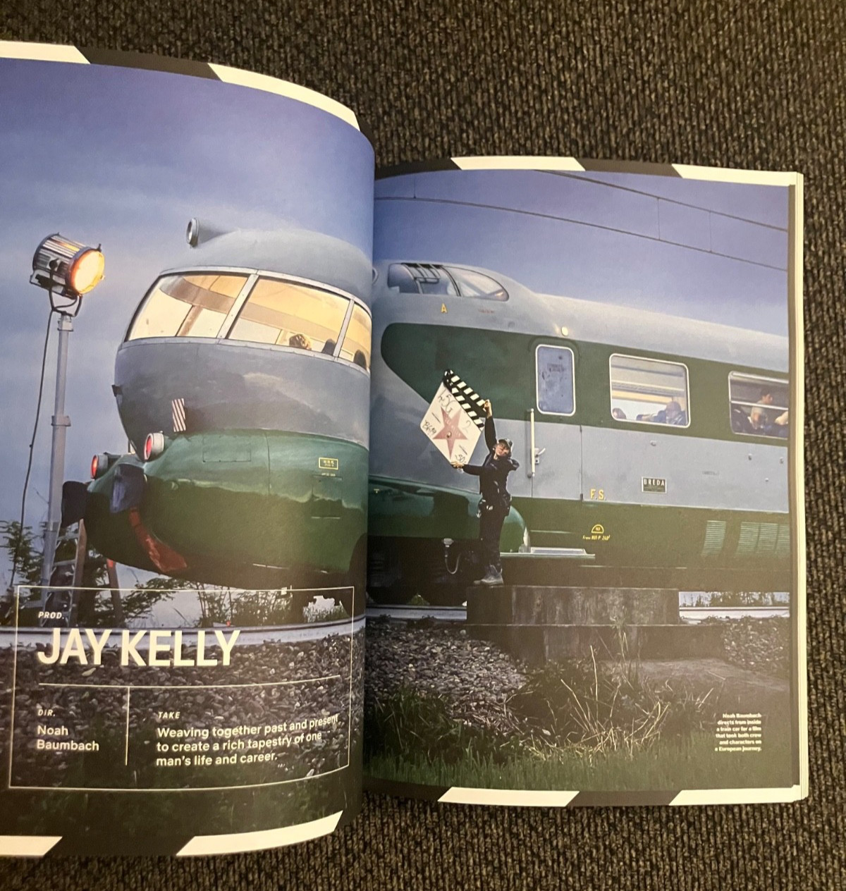 JAY KELLY (2025) 11x17 IN POSTER PROGRAM & TUDUM MAGAZINE NEW GEORGE CLOONEY