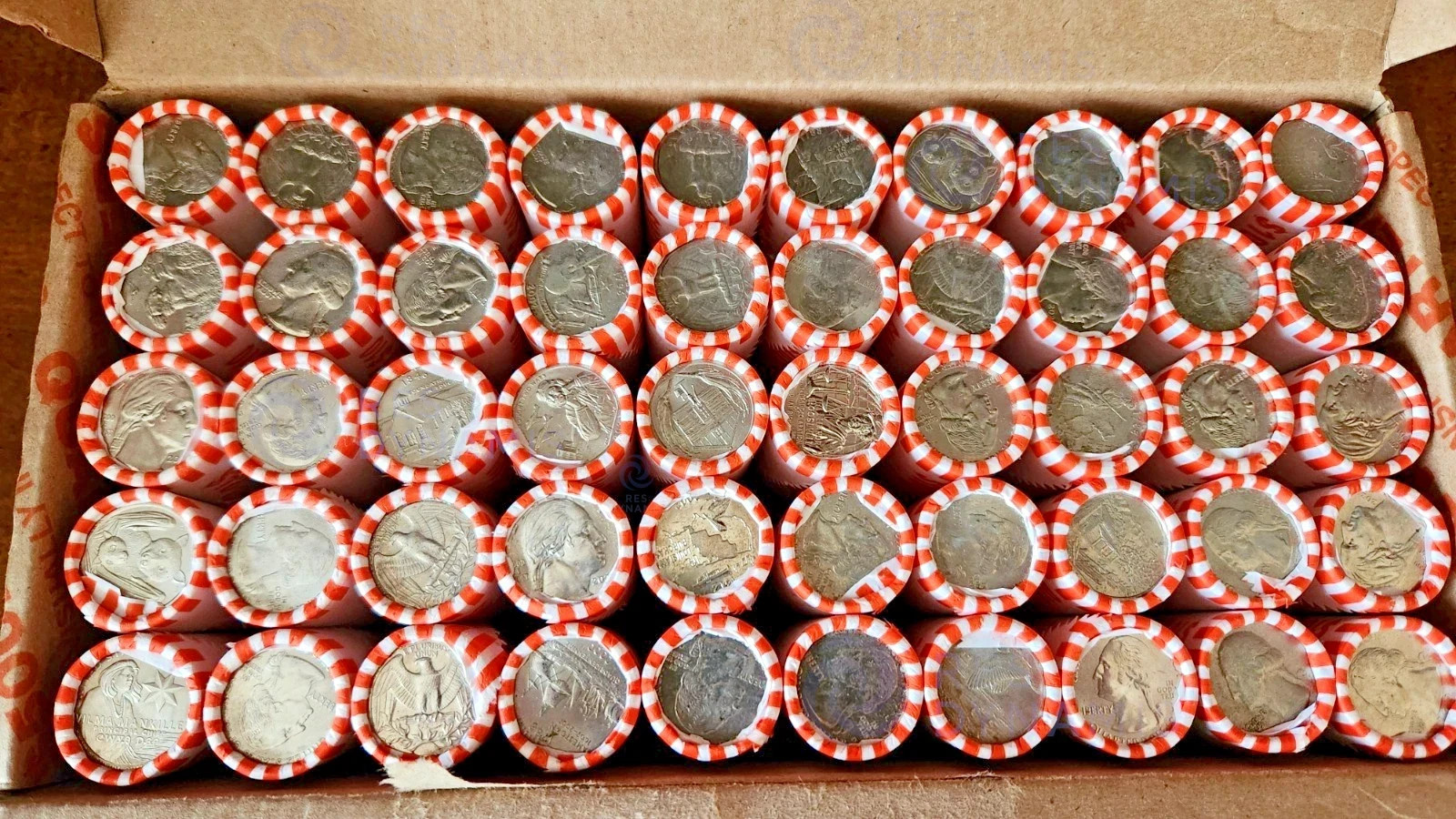 🔥 BANK SEALED Washington Quarter Rolls - 3 Rolls - 120 coins UNSEARCHED‼️