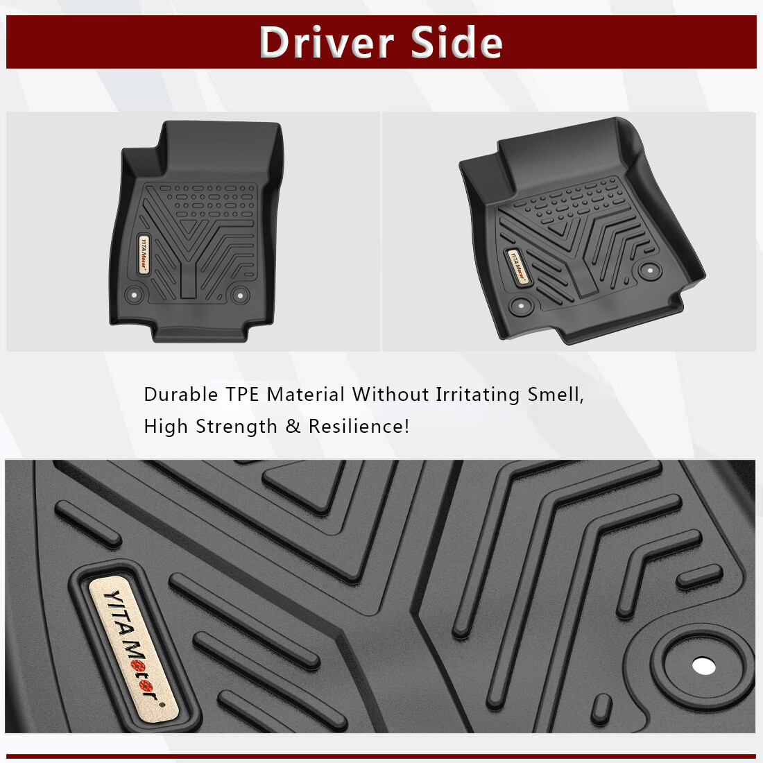 All Weather 3D Floor Mats for 2014-2022 Chevrolet Trax Waterproof 3PCS Liners