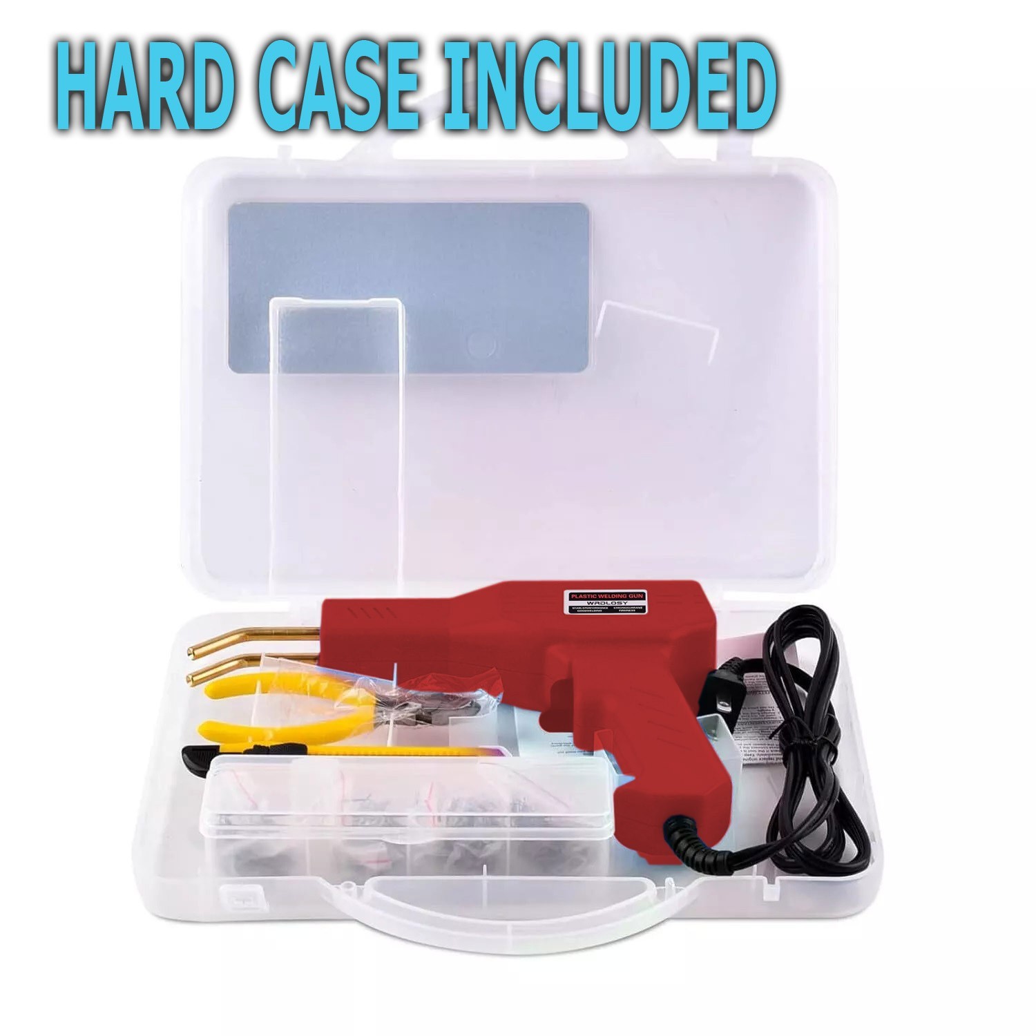 Plastic Welder Kit Soldering Hot Stapler Bumper Repair Welding Gun 800 Staples
