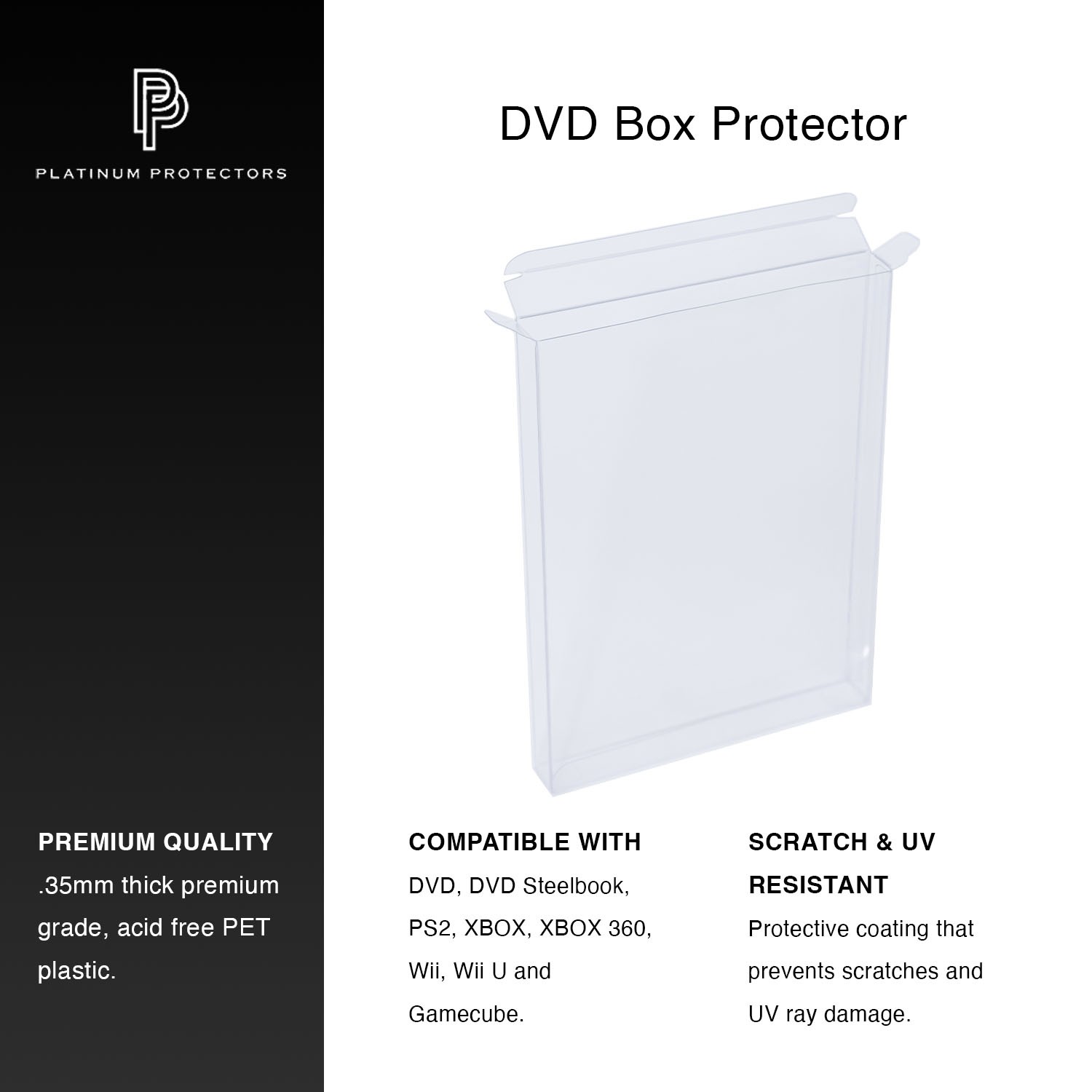 Protector Cases for PS2, XBOX, XBOX 360, Wii, Wii U and Gamecube DVD Video Games