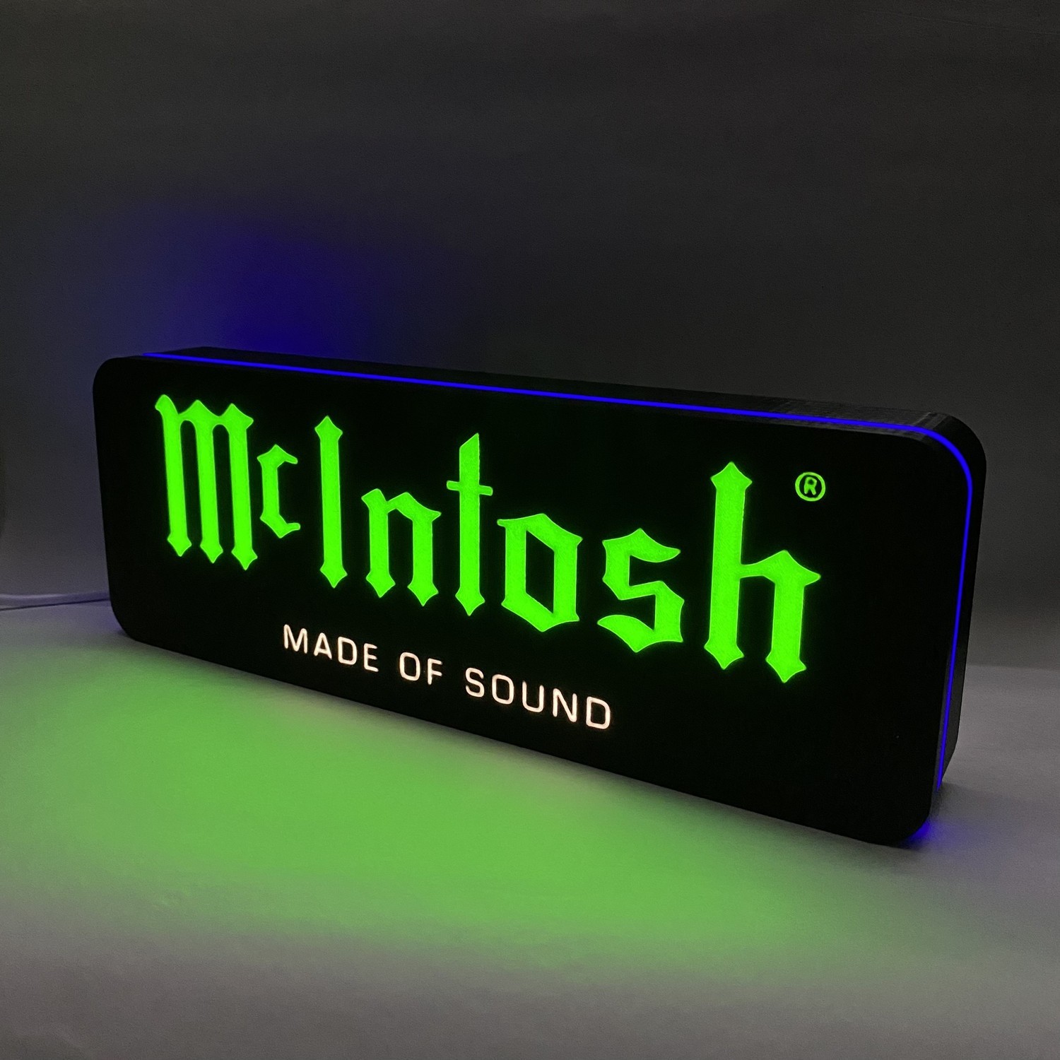 USB LED Lamp Neon Sign 9 Inch McIntosh 3D Printed Light Box Audio Theme Light-Up