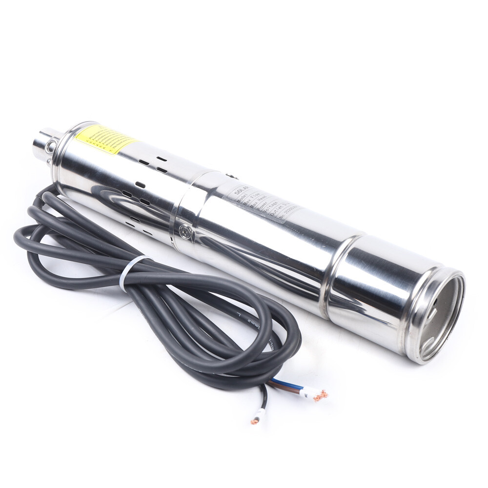 3in 24V DC Deep Well Solar Water Pump Submersible Max Head 100m/ 328ft+MPPT 270W