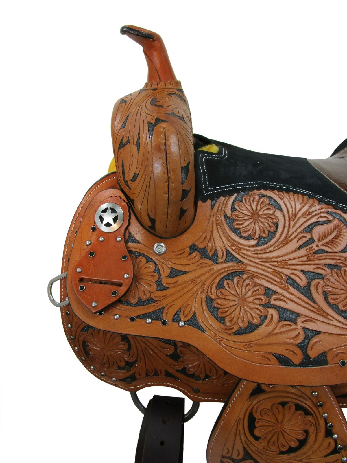 USED WESTERN BARREL SADDLE GATOR SHOW PLEASURE TRAIL HORSE TACK SET 15 16 17