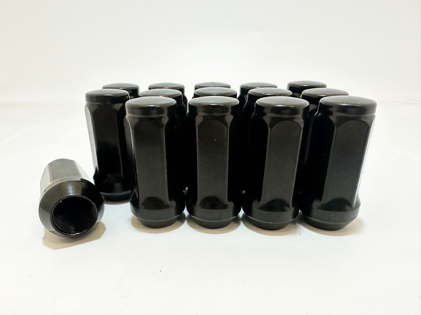 32 Black Bulge Acorn 2" tall Lug Nuts 9/16-18 For 1994-2011 Dodge Ram 2500 3500