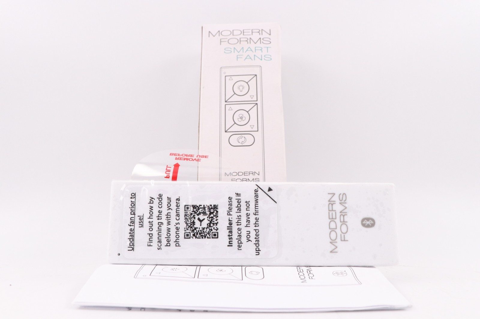 MODERN FORMS F-RCBT-WT SMART FANS WHITE REMOTE CONTROL W/ BLUETOOTH