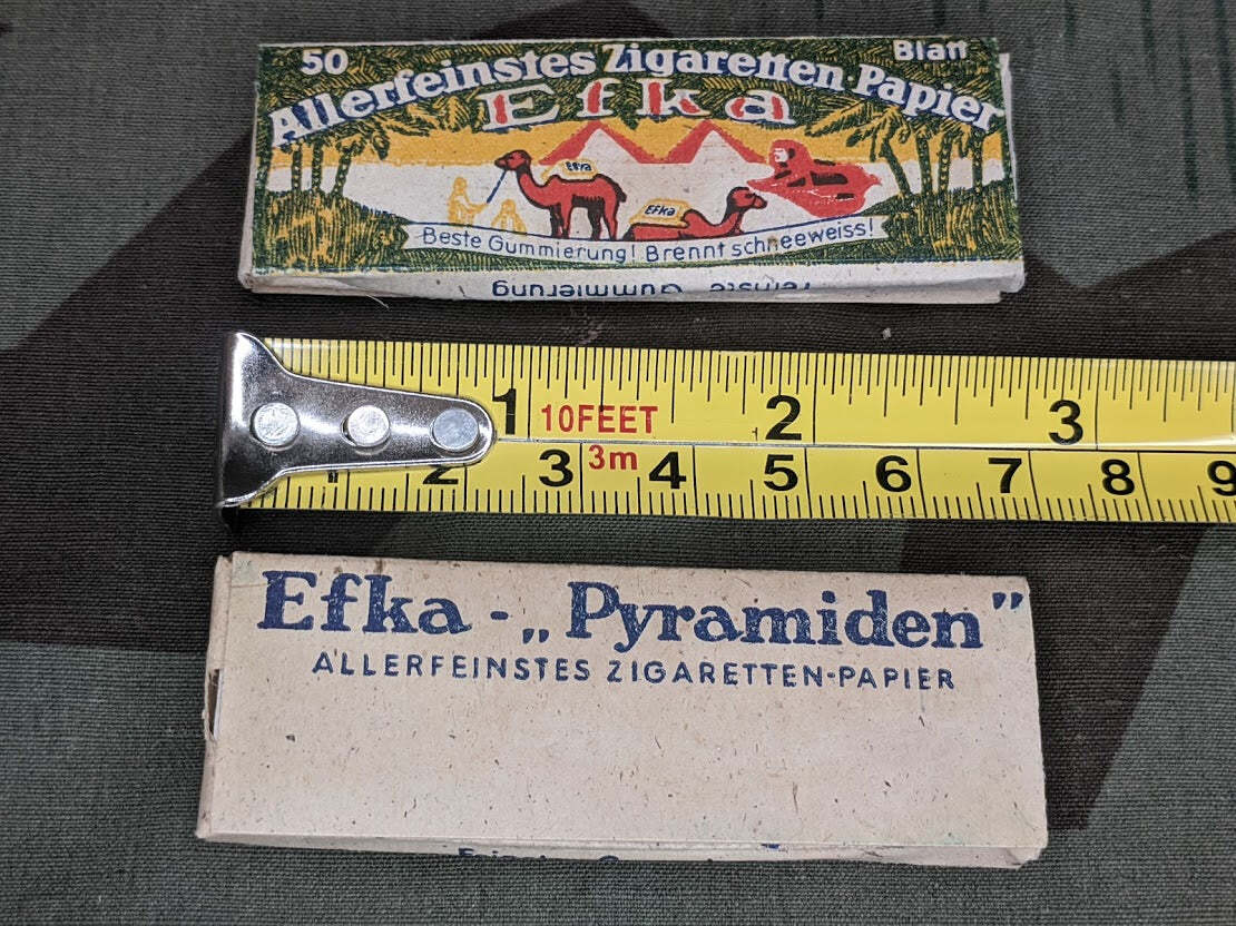 1 x WWII German Efka Cigarette Rolling Papers Vintage 1940s Soldier Tobacciana