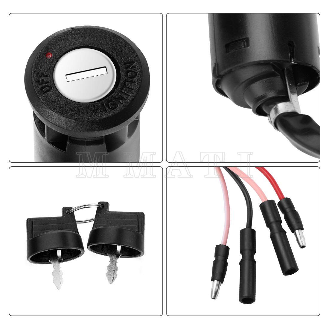 For Honda Ignition Key Switch FourTrax 300 TRX300FW 4x4 TRX300 2x4 1988 - 2000