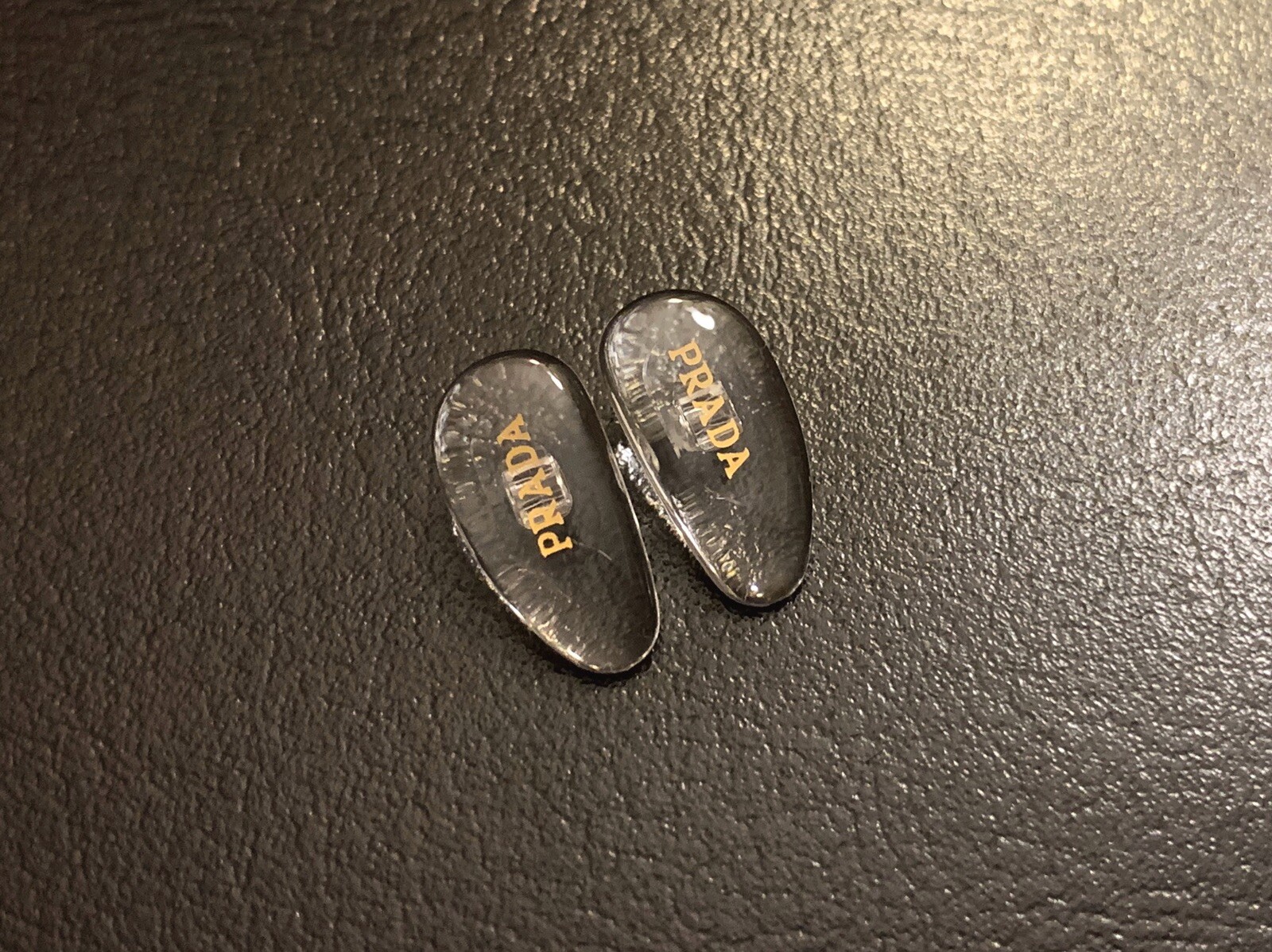 Replacement 15mm Nose Pads for PRADA Eyeglasses/Sunglasses W/ Screws Gold