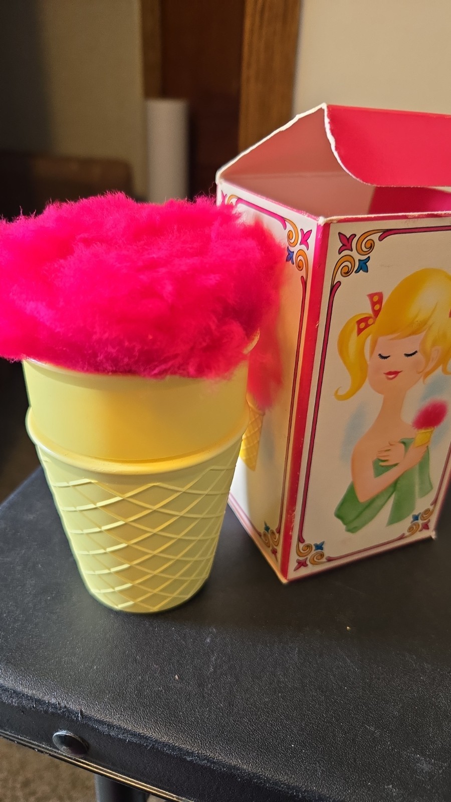 Vintage Avon Miss Lollypop Ice Cream Puff 3.5 OZ Perfumed Talc