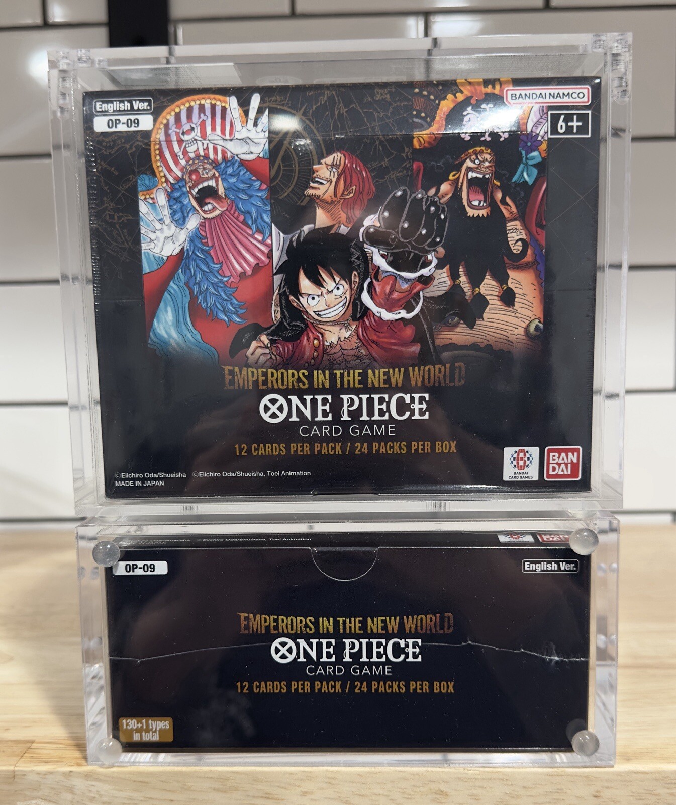 One Piece Booster Box Acrylic Case Magnetic Lid - UV Resistant - US seller