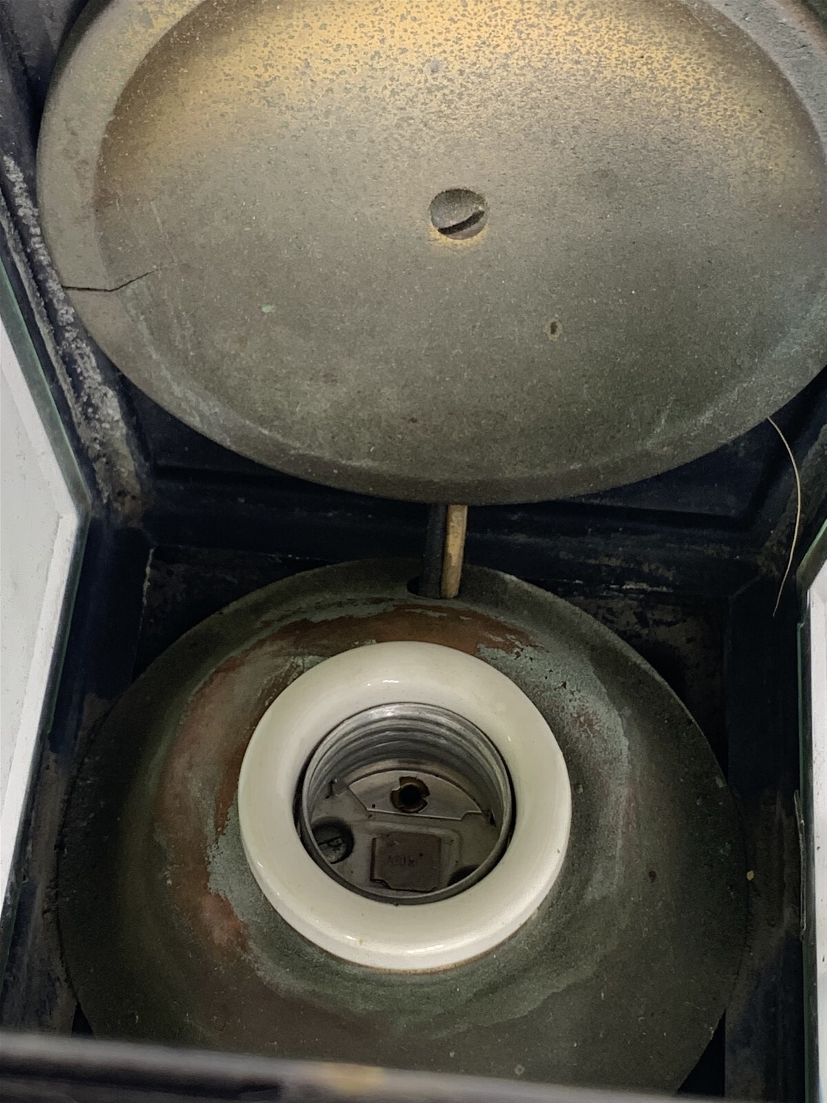 QTY 3 Black Painted Brass Vintage Carriage Lamps Lights Sconce Electric Gothic