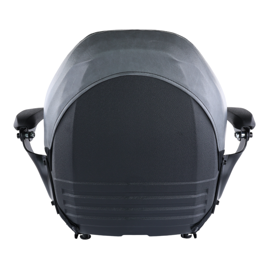 Gray High Back Lawn Mower Seat Armrests Bobcat Dixie Snapper Toro Exmark Bad Boy