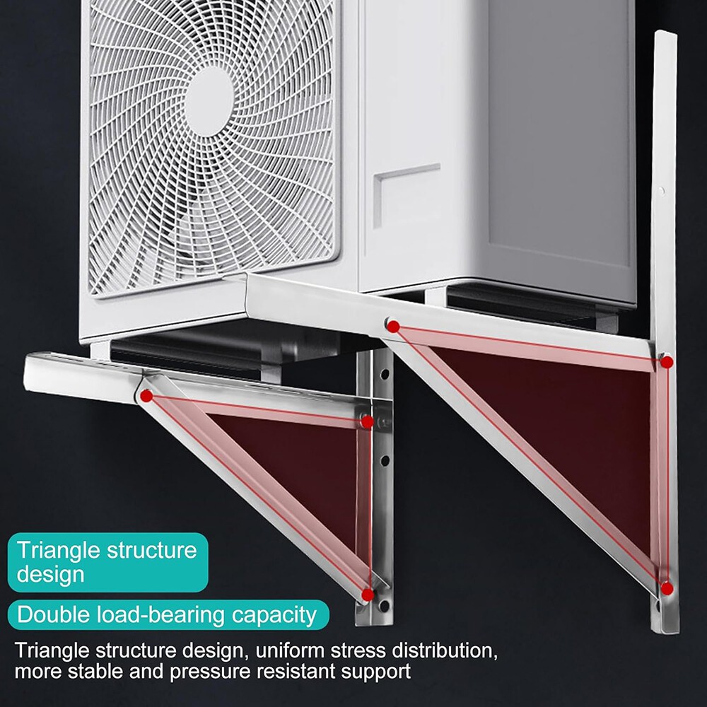 600LBS Steel Mini Split Wall Mount Bracket For Air Conditioner Condensing Units