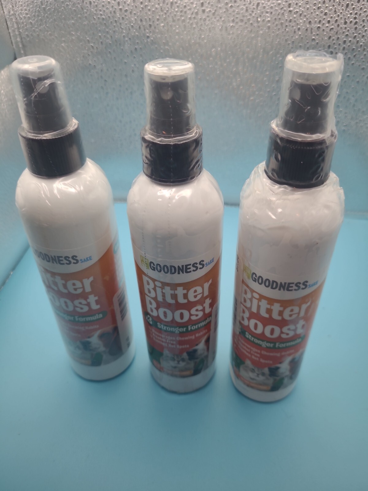 3 X Fur Goodness Sake Bitter Boost Chewing Deterrent for Cats & Dogs 8fl oz