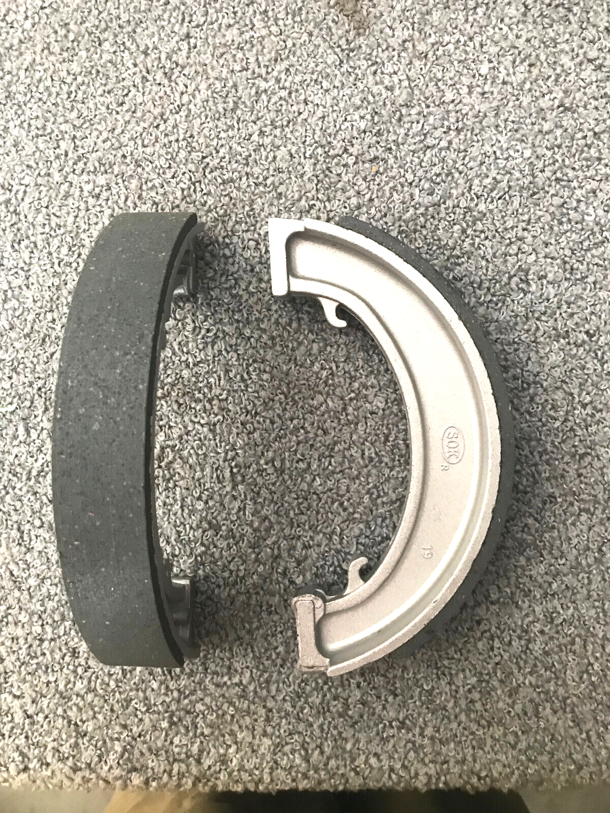 Triumph Replacement 7" Rear Brake Shoe Set for Part # 37-1406-37-1407 500T 650T