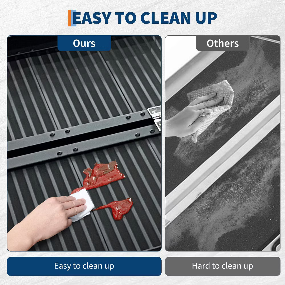 GOCAPTAIN 3FT Portable Wheelchair Ramp with Handle, Non-Slip Aluminum Folding