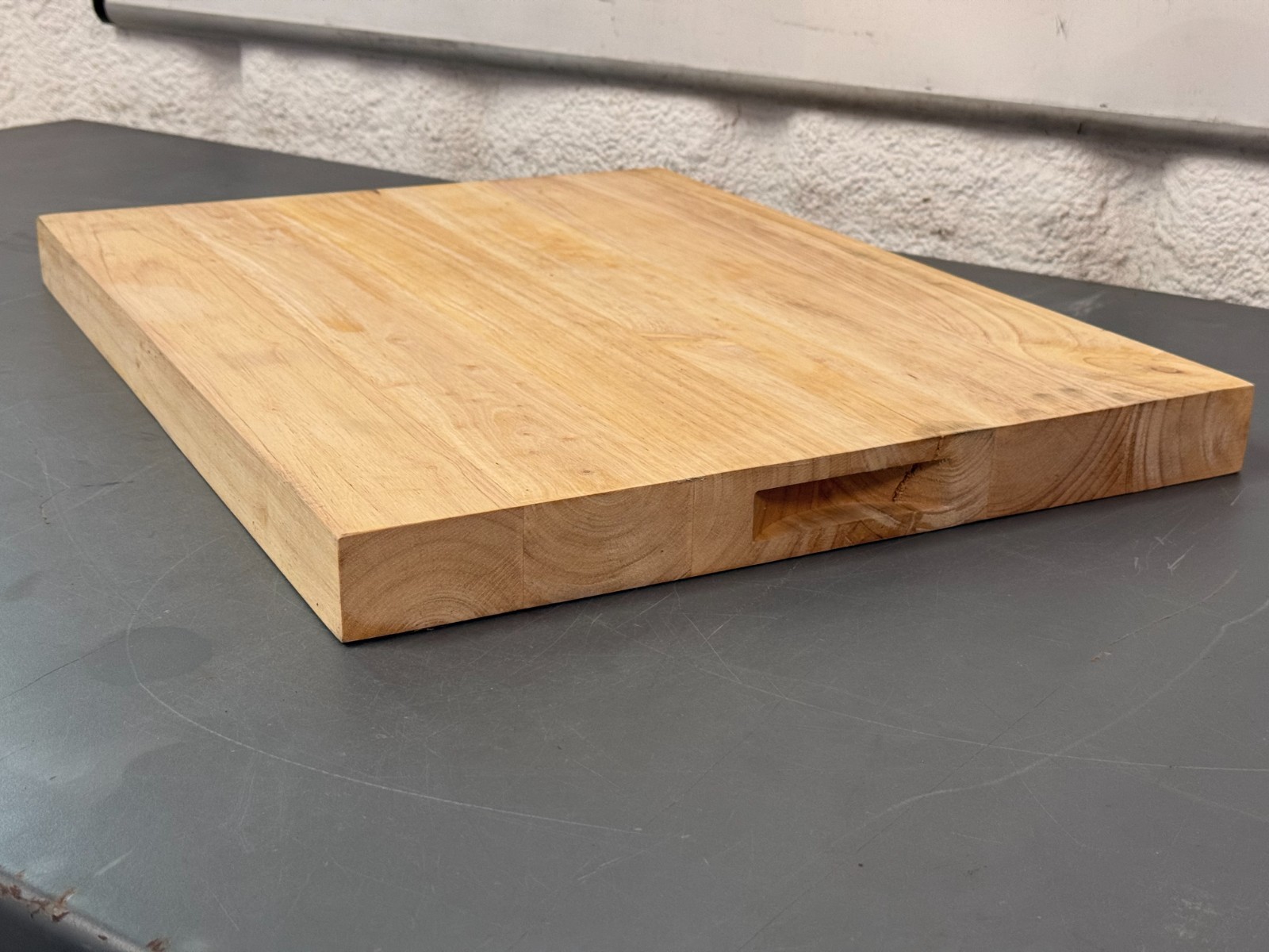 Winco Choice 18" x 24" x 1.75" Medium Tan Wooden Cutting Board /Prep # WCB-1824