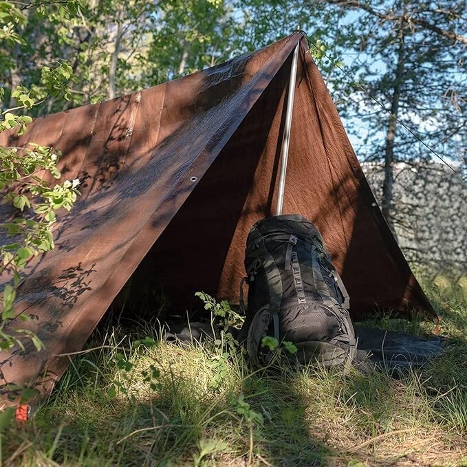 Super Heavy-Duty All Purpose Brown Poly Tarp 16 Mil Waterproof Cover Tarpaulin