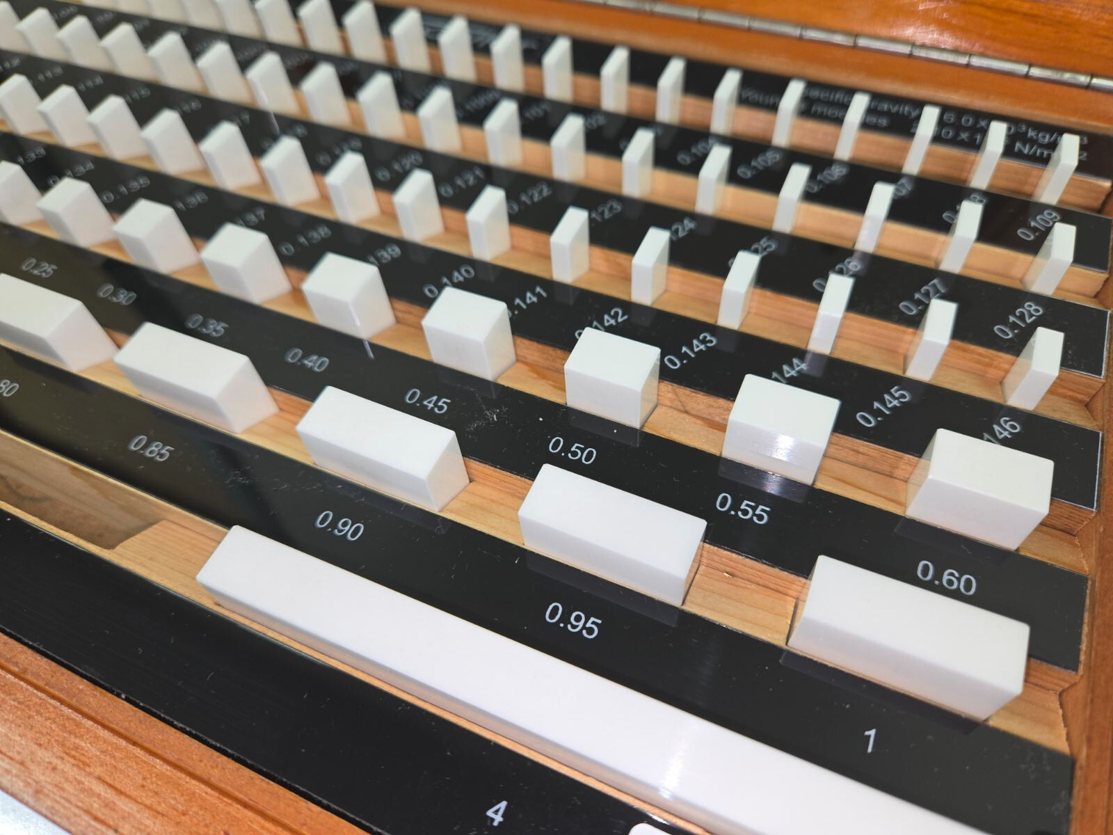 Fowler Ceramic Gage Blocks 80 pcs, Grade AS-1.