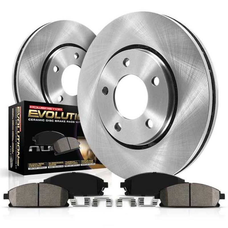 Power Stop KOE2421 Front Brake Kit w/Pads for 03-09 Toyota 4Runner/Lexus GX470