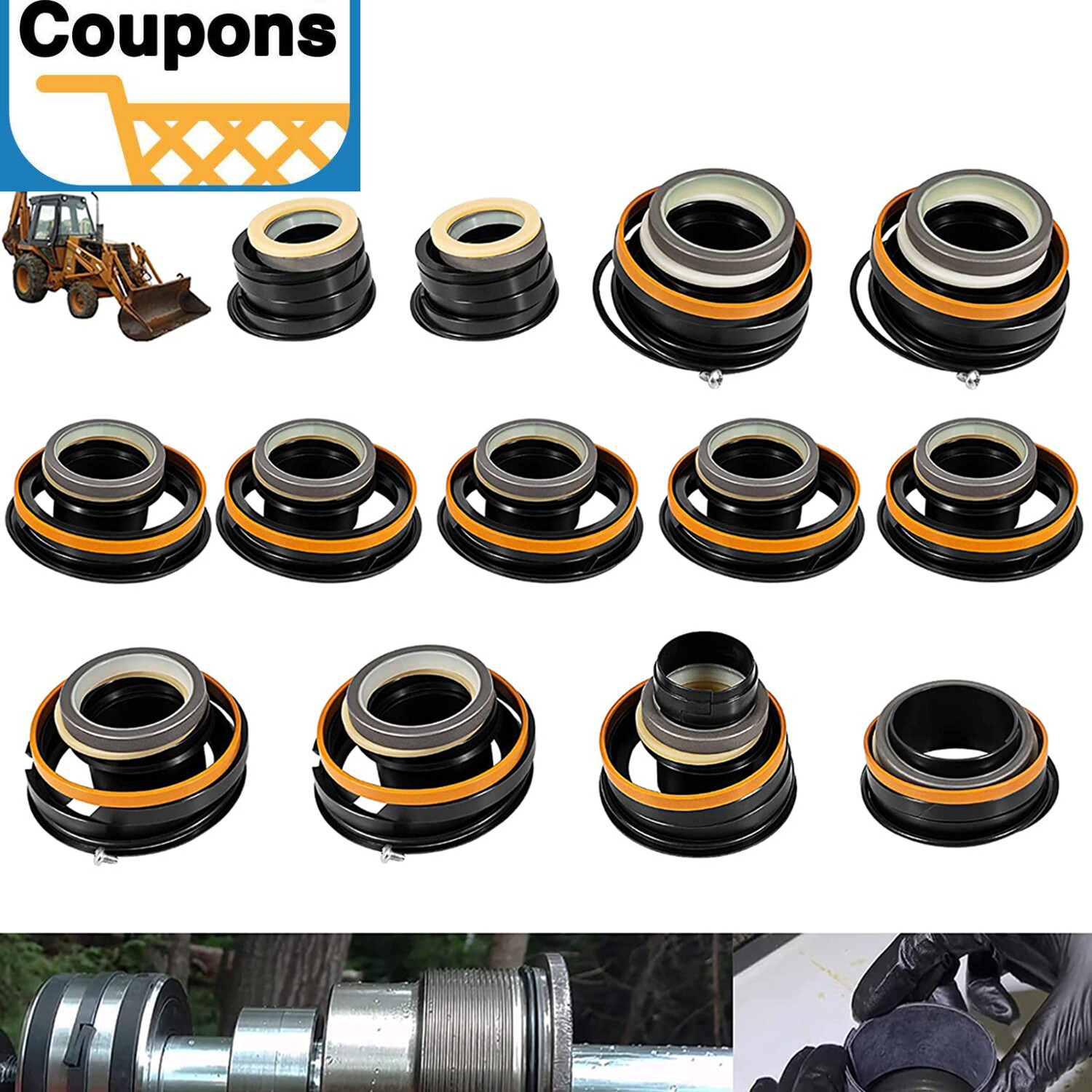 Whole Machine Hydraulic Cylinder Seal Kit for Case 580C 580SE 580SD 580 Backhoe