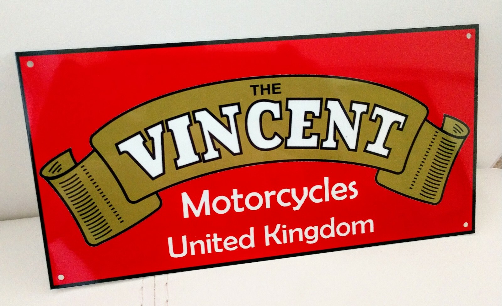 Vincent motorcycle British Sign...Rapide Black Lightning Shadow Grey Flash