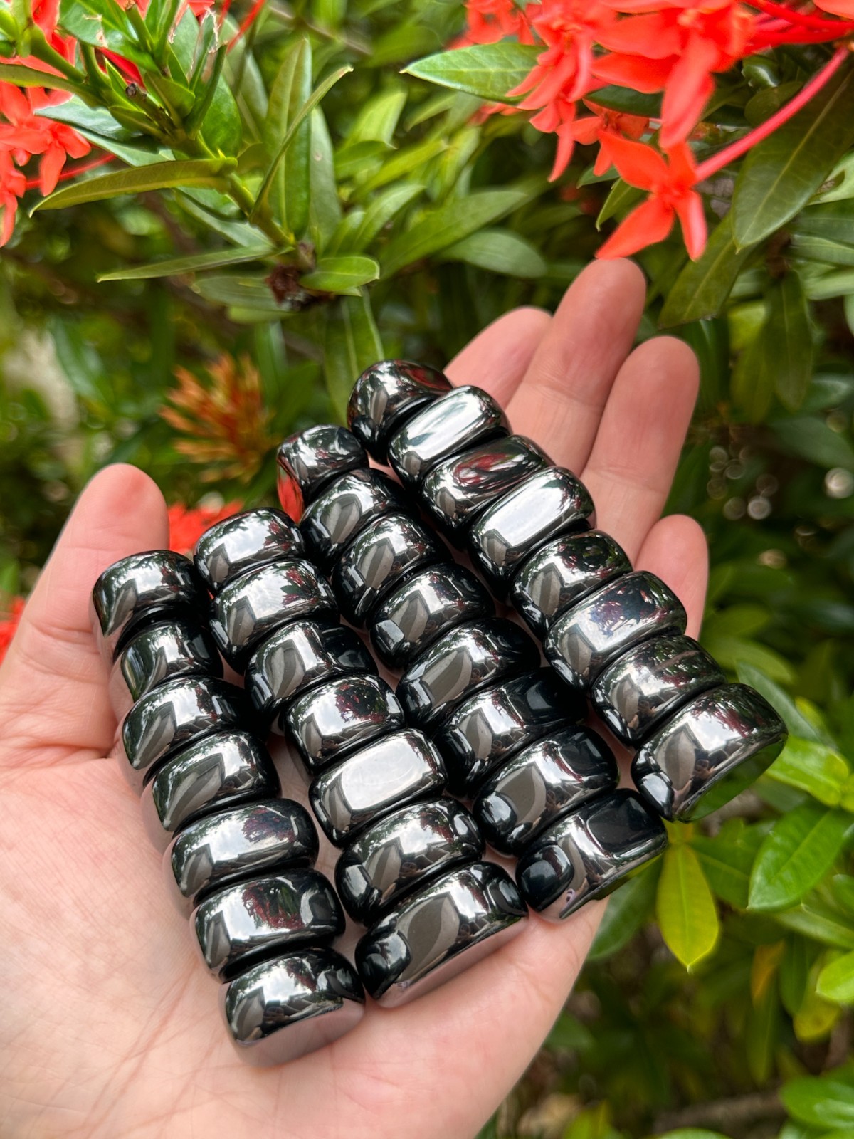 Fridge Magnets - Polished Magnetic Hematite,Strong and Heavy Duty for Whiteboard