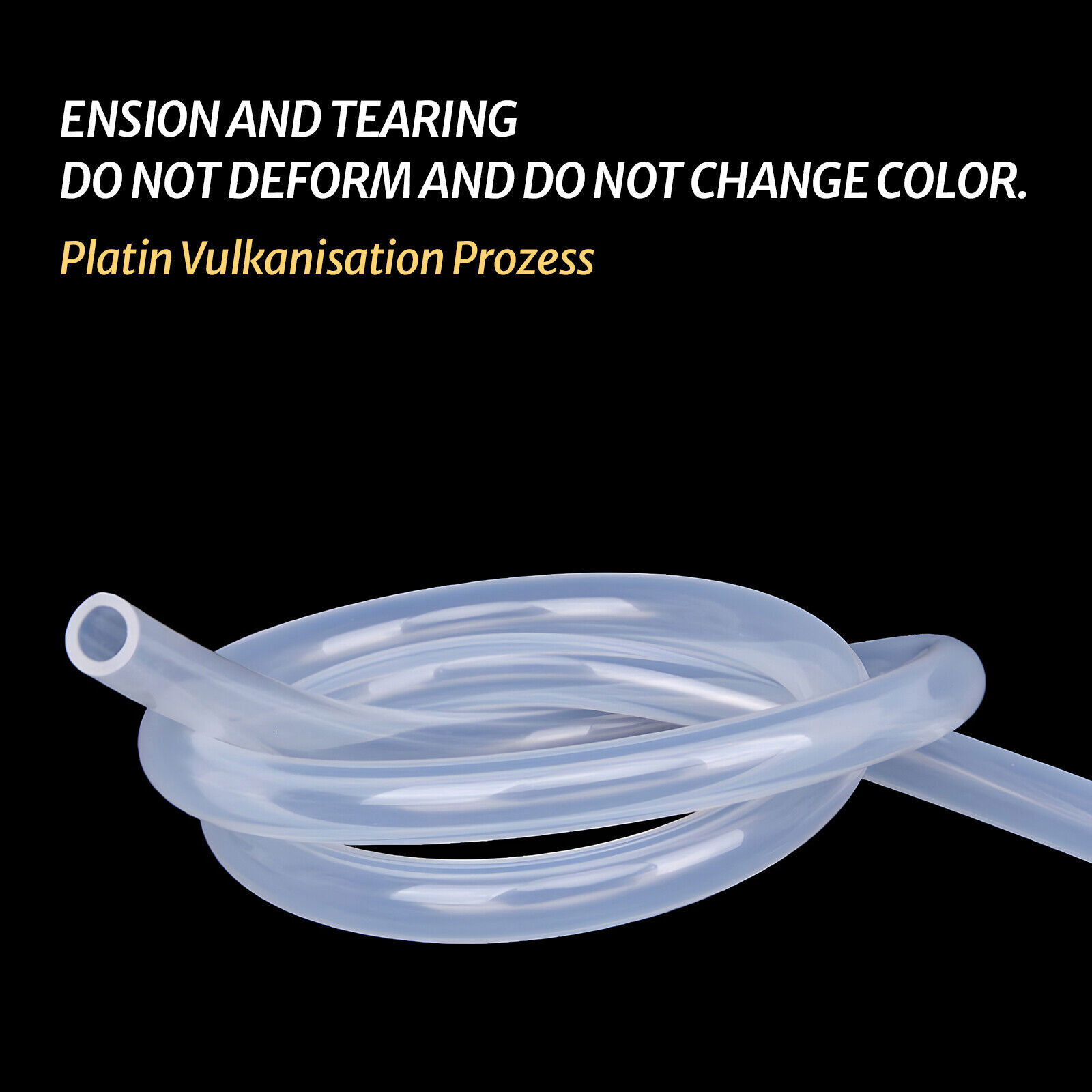 Clear Translucent Food Grade Silicone Vacuum Tube Beer Hose Pipe Soft Rubber