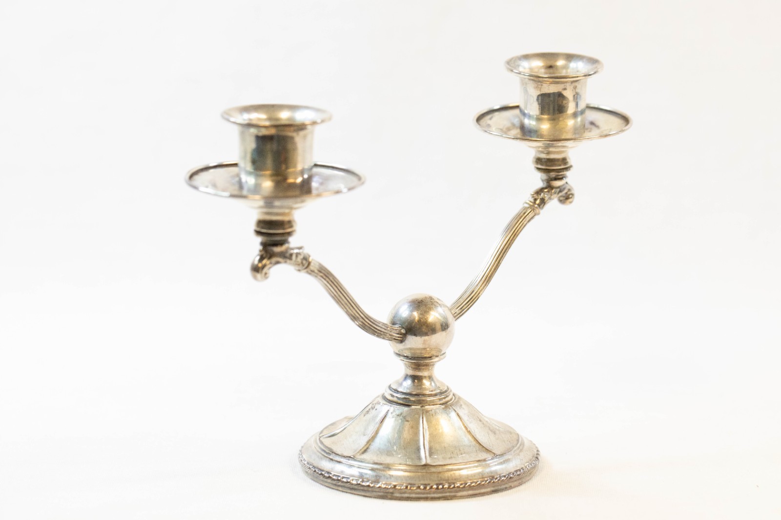 Vintage Pair of STERLING SILVER Double Arm Candelabra by Webster Company (INJ))