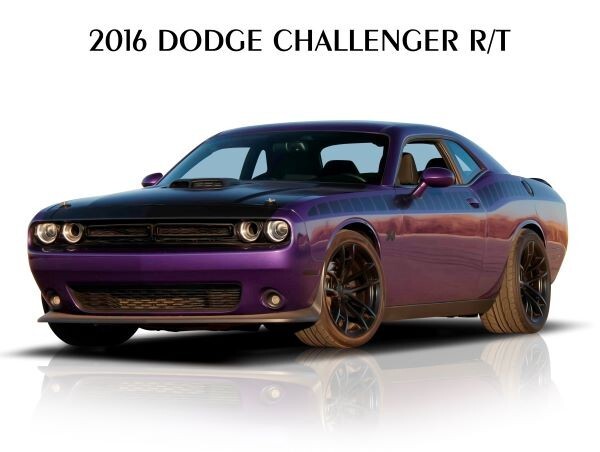 2016 Dodge Challenger R/T in Plumb Crazy Purple Metal Sign: 12x16" & Ships Free
