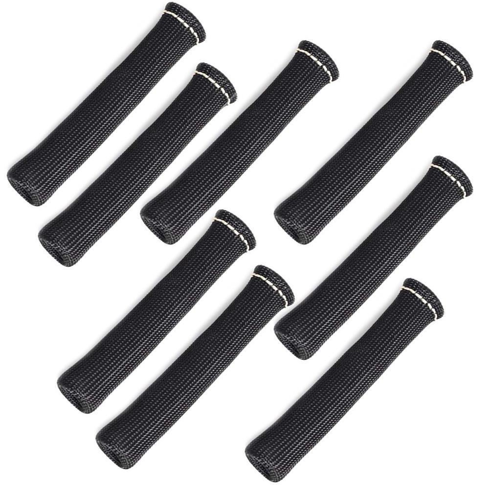 8pcs 1200° SPARK PLUG WIRE BOOTS HEAT SHIELD PROTECTOR SLEEVE for SBC BBC aa