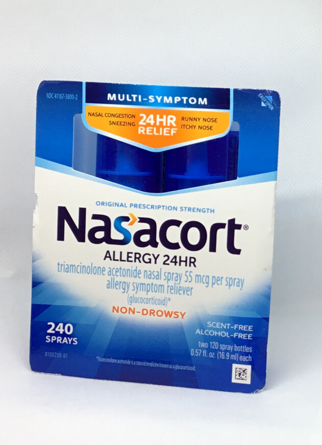 Exp 6/25 Nasacort 24hr Allergy Sprays 240 Sprays Exp 6/25