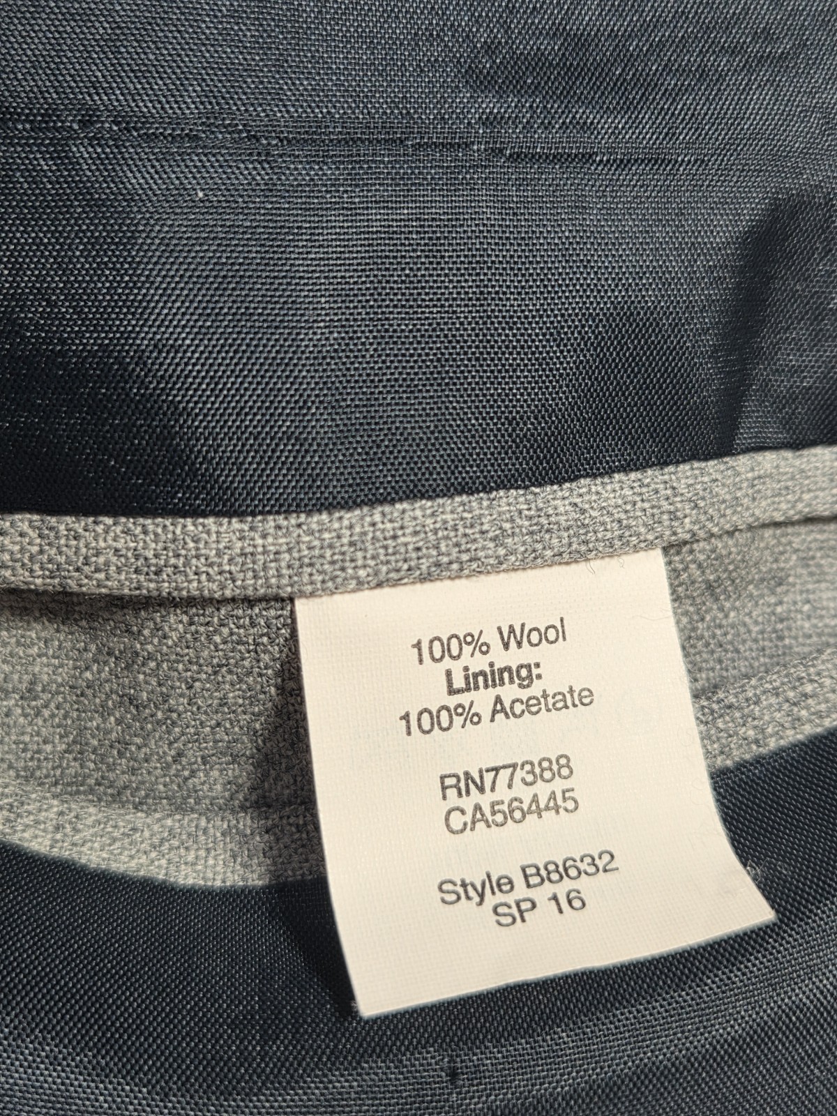 J.Crew Thompson Suit 42L 36x34 Gray 100% Wool Slim Fit Mens 2 Piece Suit Wedding