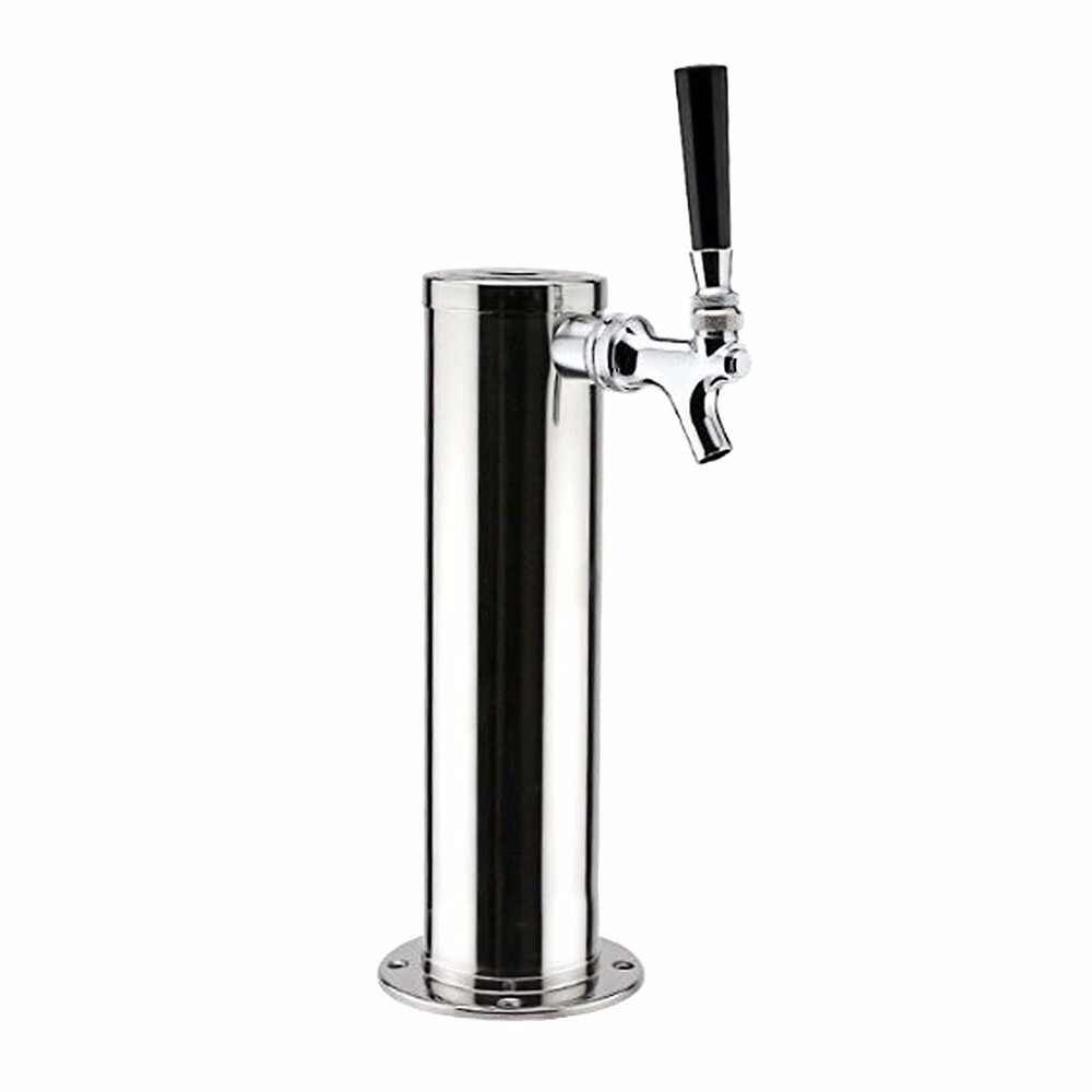 Bar Home Single Tap Faucet Draft Beer Keg Tap Tower Kegerator Stainless Steel US
