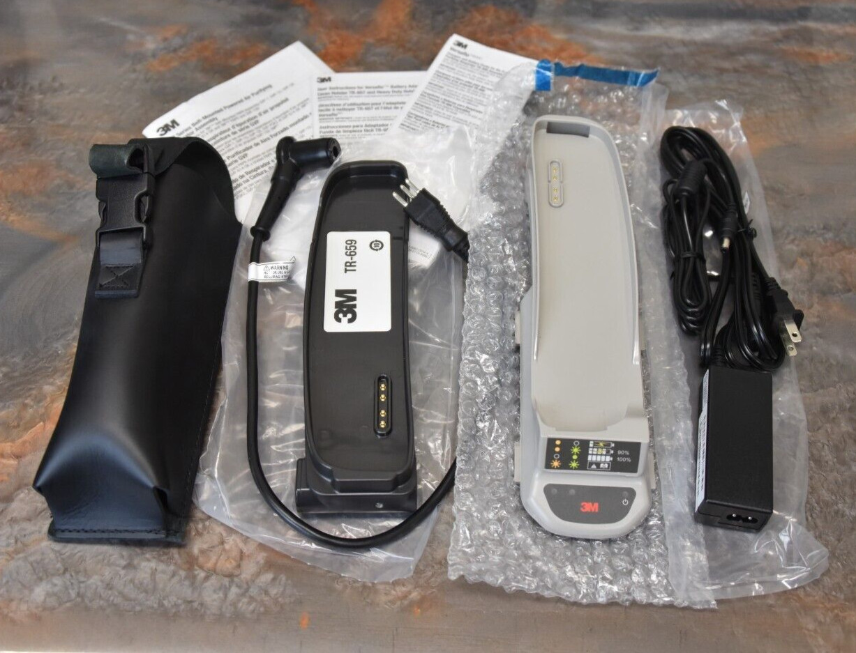 3M Versaflo GVP  Powered Respirator Accessory Kit Battery Adapter TR-640 659 600