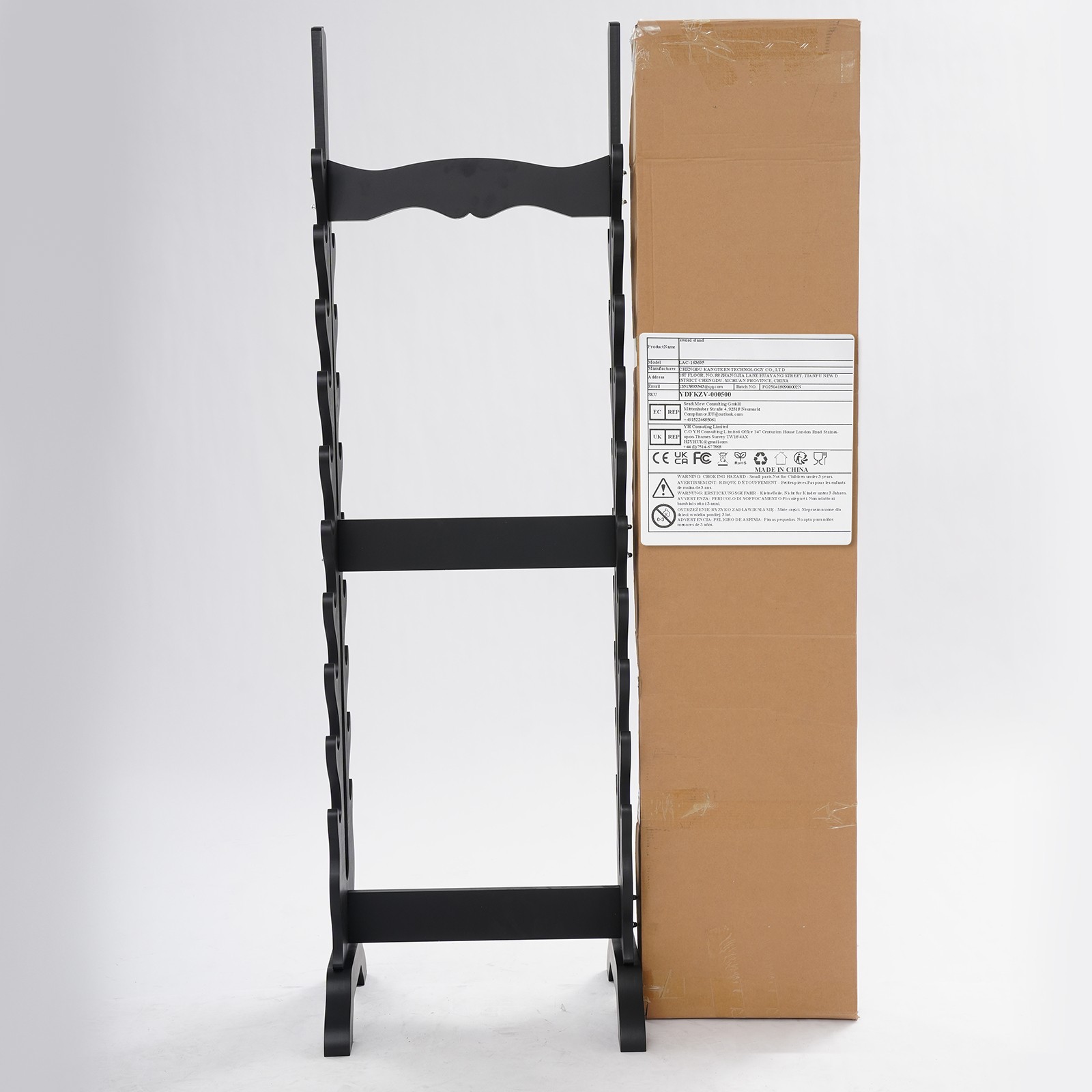 20-tier Sword Display Stand, Vertical Sword Display Stand, Double-sided Sword Ra