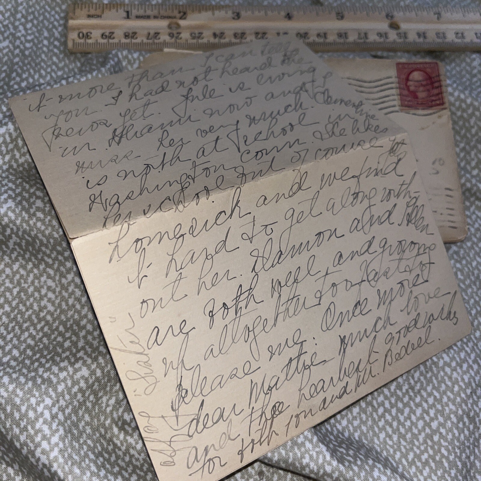 Antique 1910 Letter from Jacksonville FL Florida to Ossining NY New York