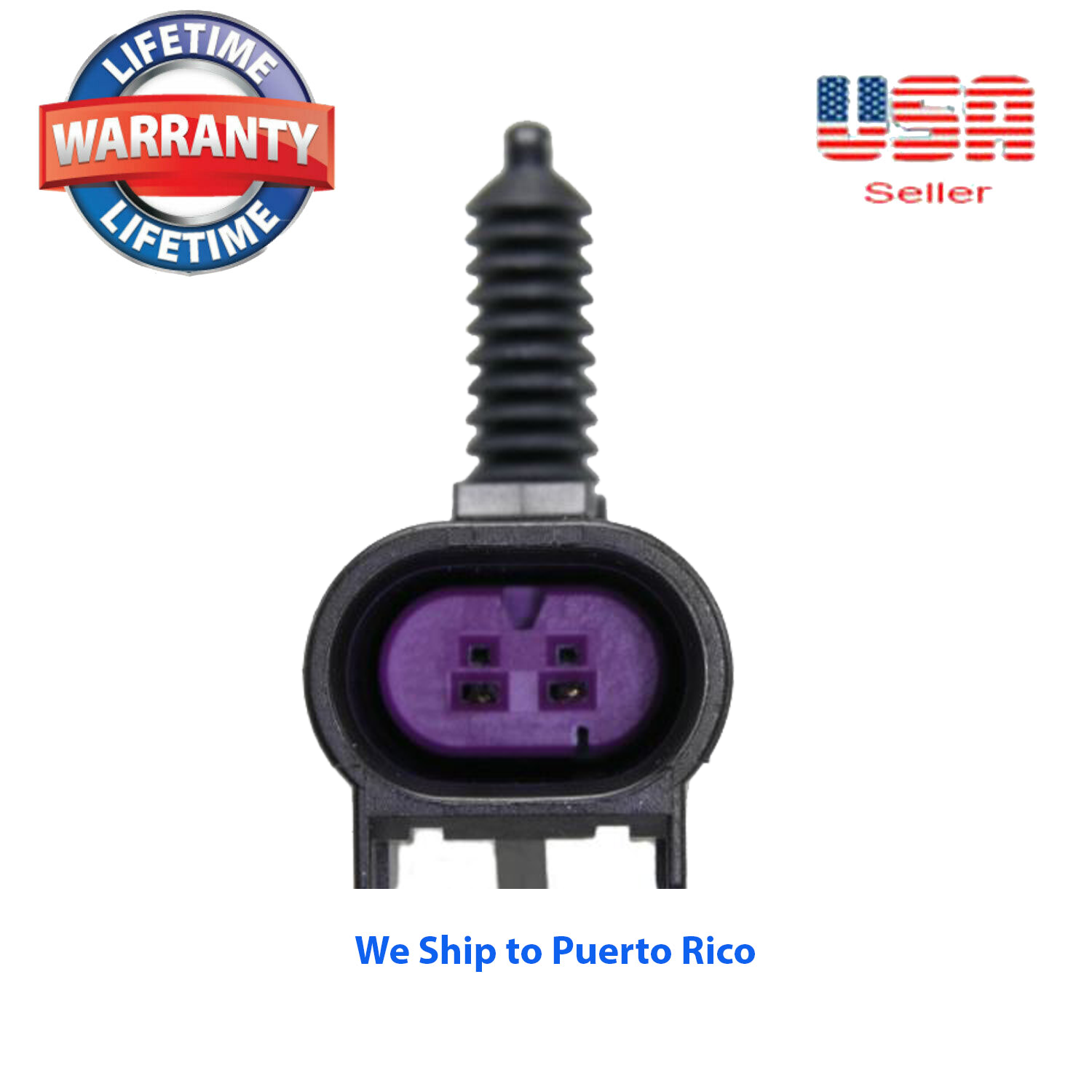 2 ABS wheel speed sensor Front Right & Left +CONNECTOR FOR Trailblazer 2002-2009