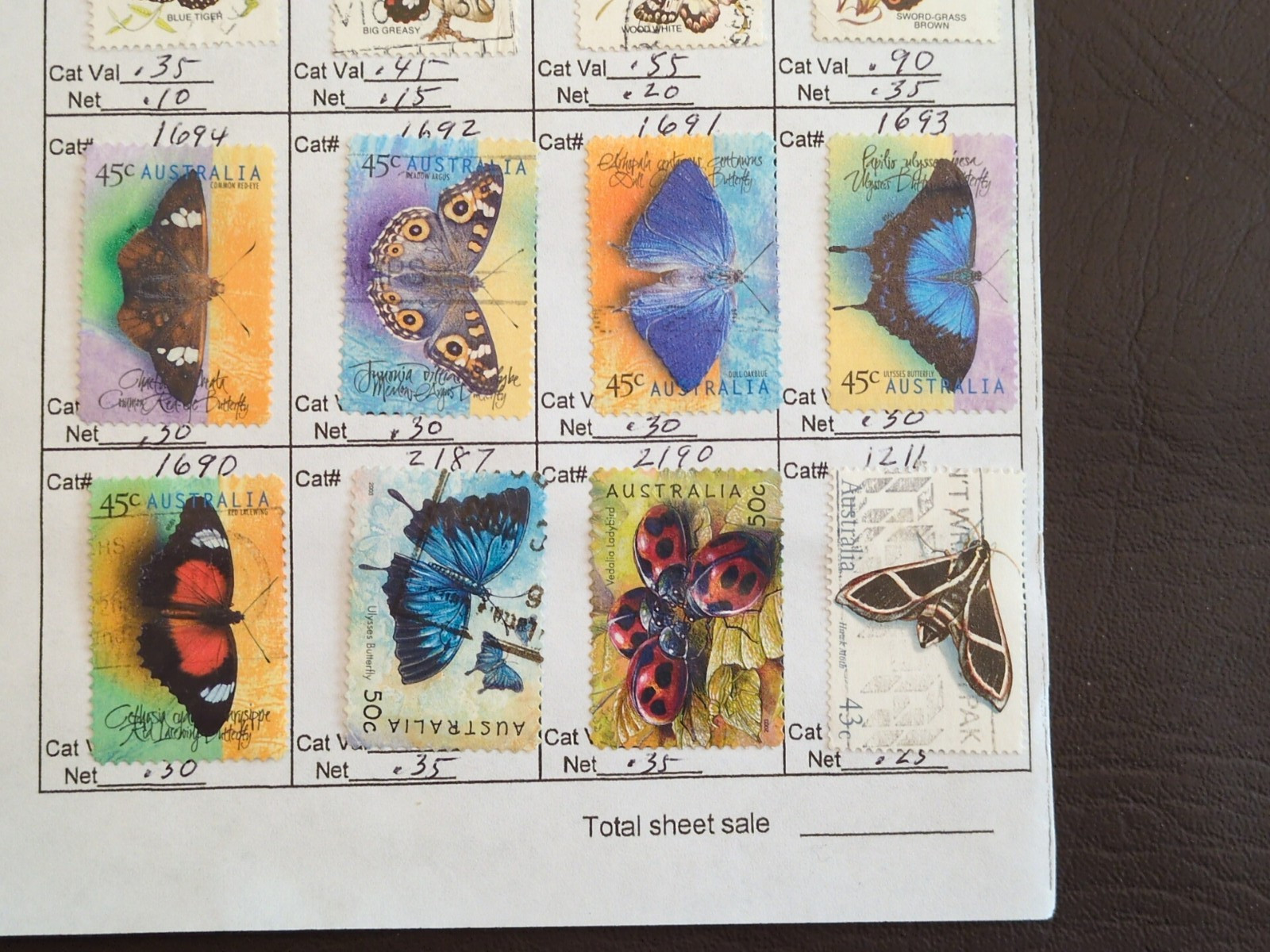 APC W5116 Australia used on circuit sheets with over $100 scv