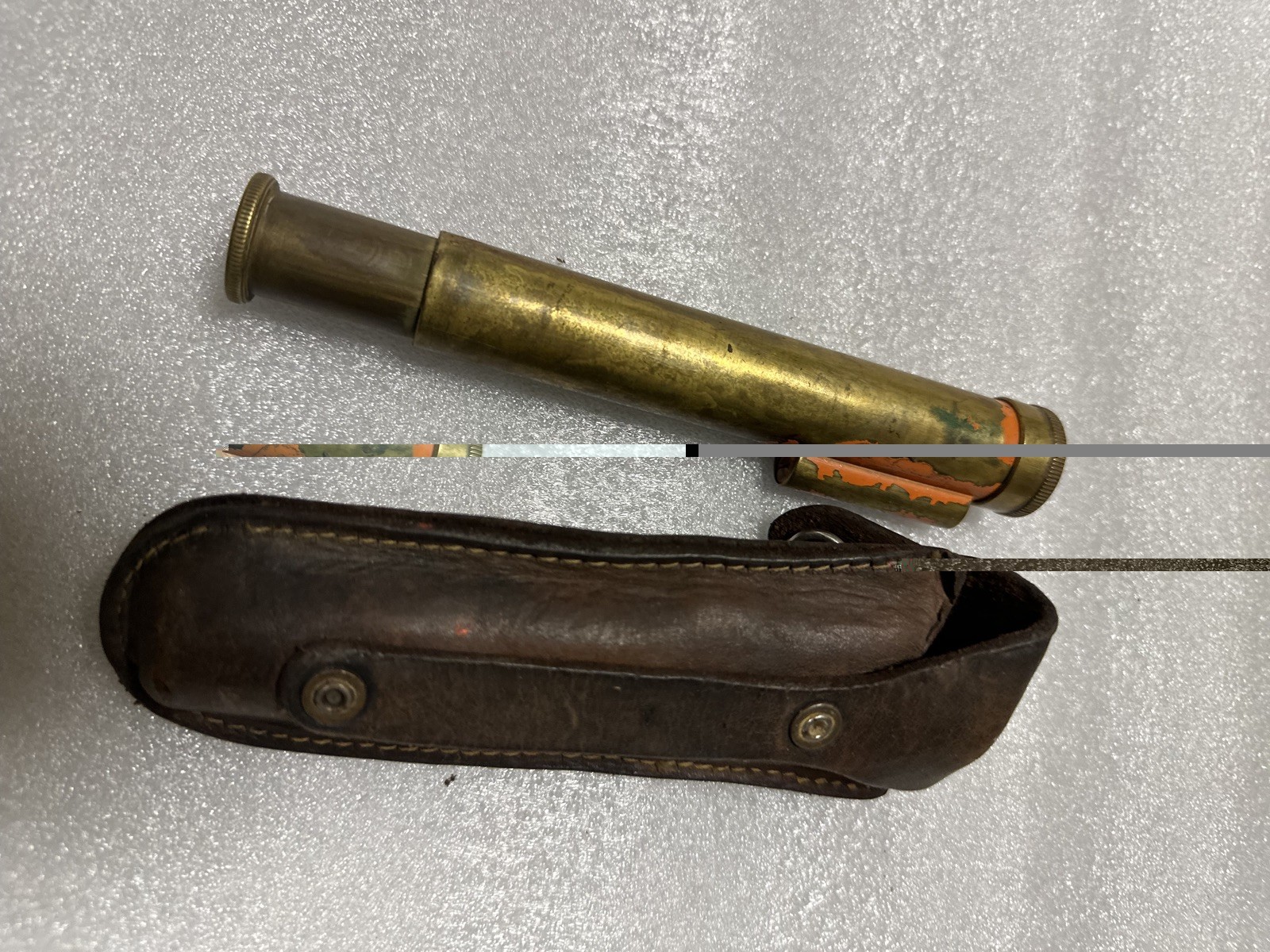 Vintage Leupold or Kueffel & Esser Hand Held Bubble Level Surveyor Scope w/Case