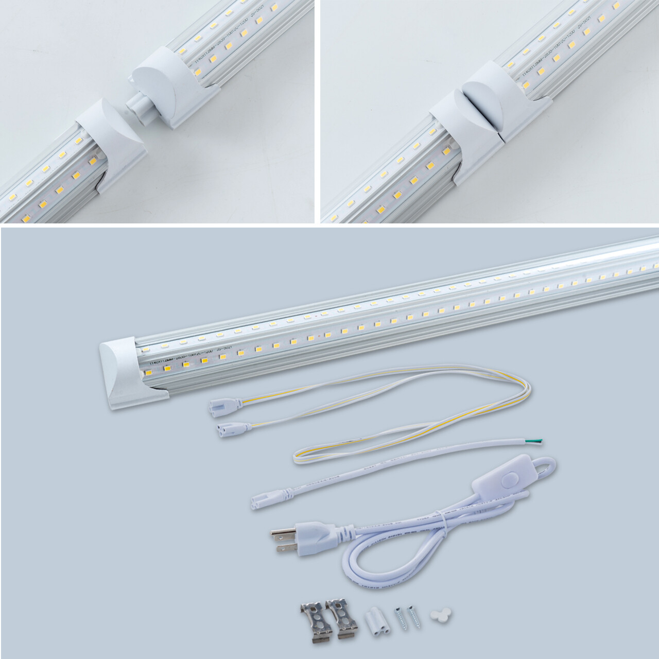 6 PACK 4FT 40W LED Shop Light 6000K Super Bright White High Output Linkable