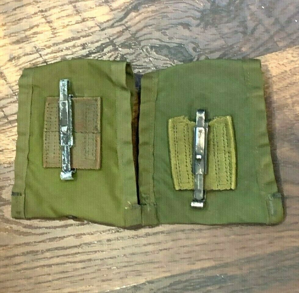 USGI ALICE Compass/First Aid Dressing Pouch x 2 w/ Alice Clip VGC